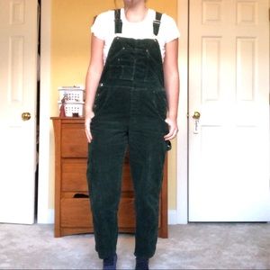 Green Corduroy Overalls